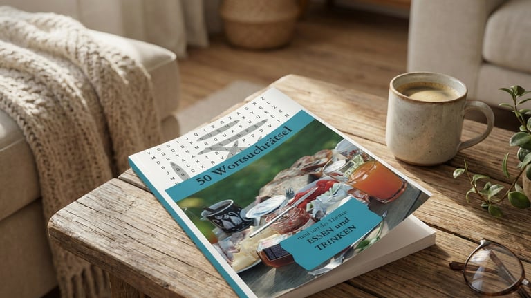 Wortsuchrätsel für Kinder – Essen und Trinken