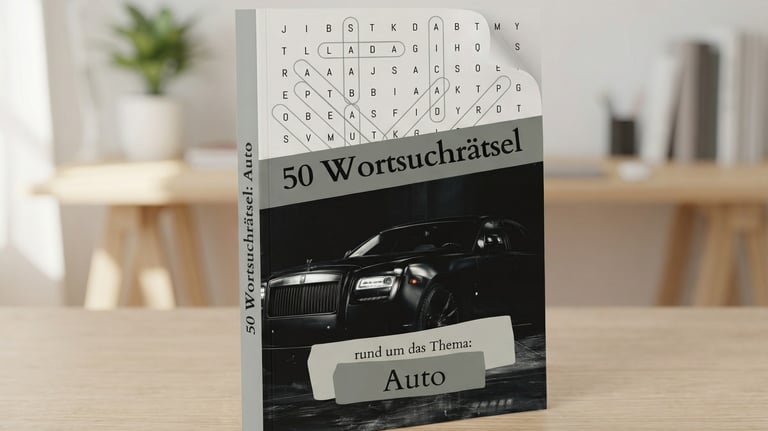 Wortsuchrätsel Lernbuch für Kinder – Fahrzeuge