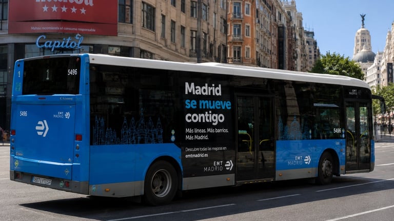 Publicidad en Autobuses Madrid Gran Vía Callao