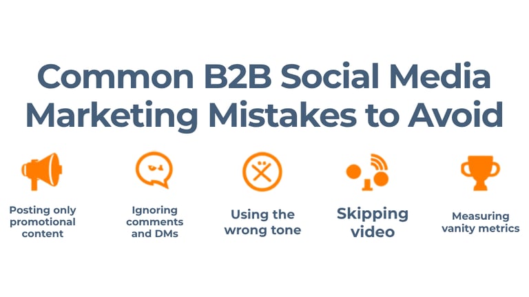 common b2b social media marketing mistakes to avoid