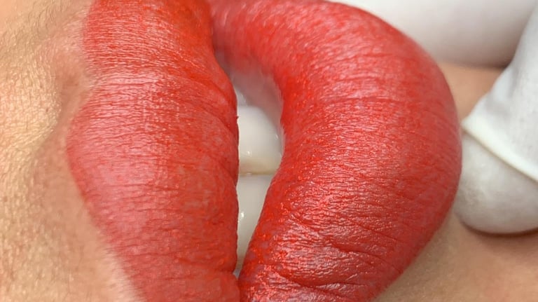 Lip Blush resultaat bij PMU & LASH by Saranya.