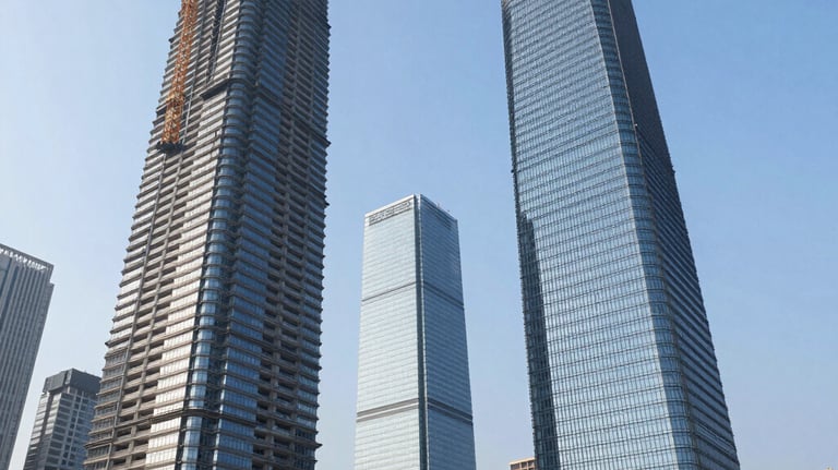low angle view photography of a gray building