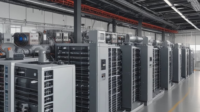 Modern industrial control panel with electrical wiring and switches