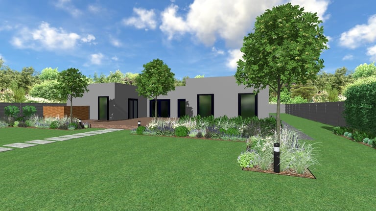 sodoidile.lt sklypo apželdinimo vizualizacija