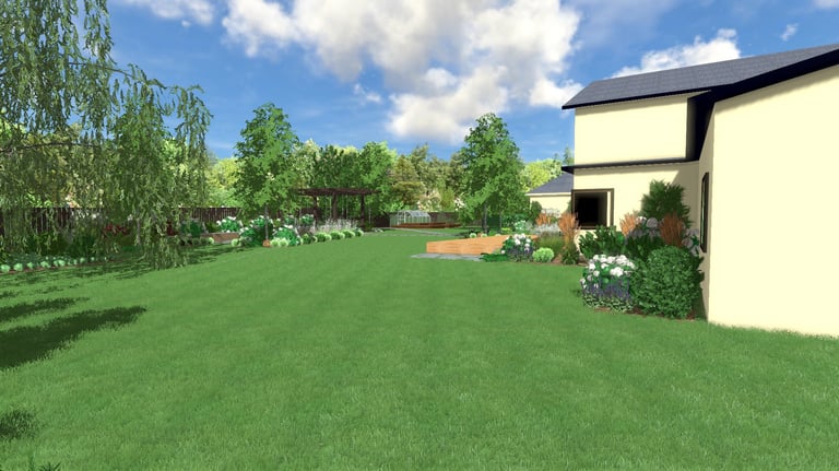 sodoidile.lt sklypo apželdinimo vizualizacija