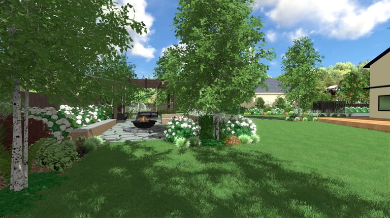 sodoidile.lt sklypo apželdinimo vizualizacija