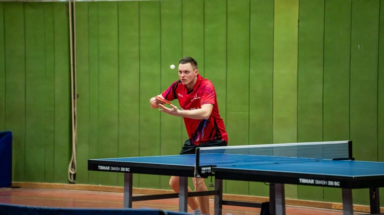 Tischtennis Coaching Bild markus im Spiel