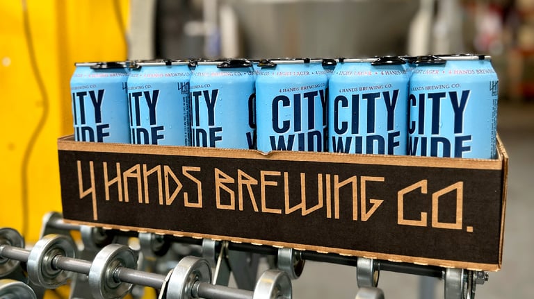 Box of 4 Hands Brewing Co Beer