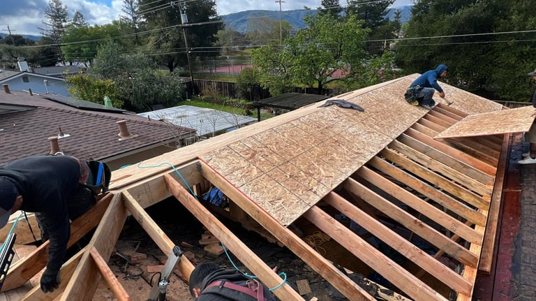 Asha Construction general contracting team working on a home remodel