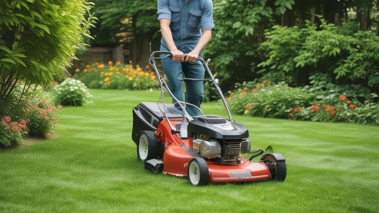 A beautiful custom garden with various plants and flowers.
