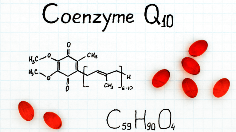 Coenzyme Q10 structure and capsules to support fertility health
