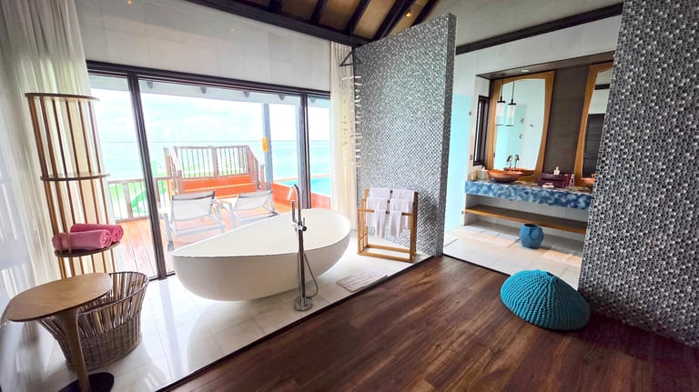 Ozen Life Maadhoo Maldives overwater wind villa with pool