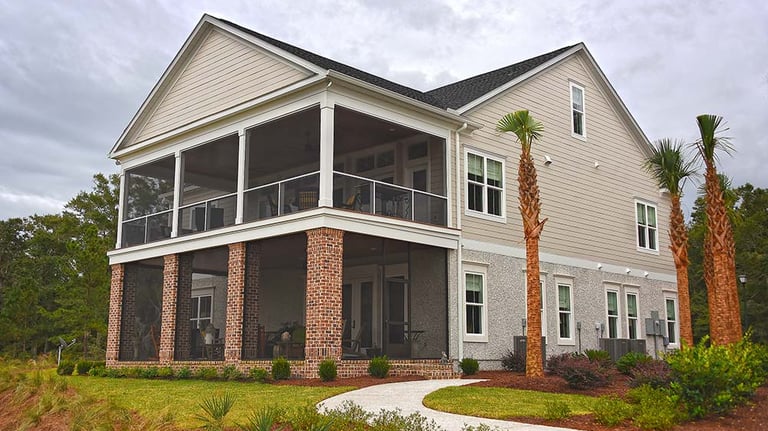 A mesh Guard screen system on the 2nd story porch.
