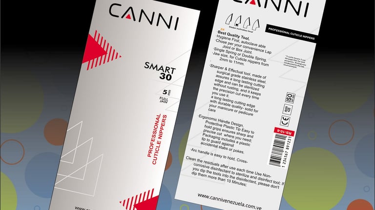 Cuticle Nippers Packaging Card Design – Canni Professional Packing Style