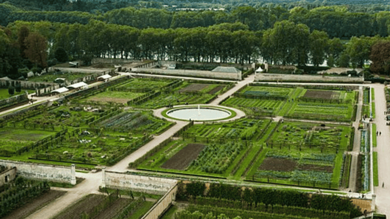 Aerial view of the Potager du Roi