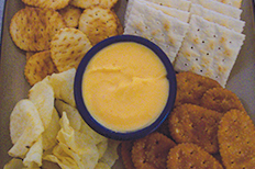 Charlie's Beer Cheese Spread with crackers