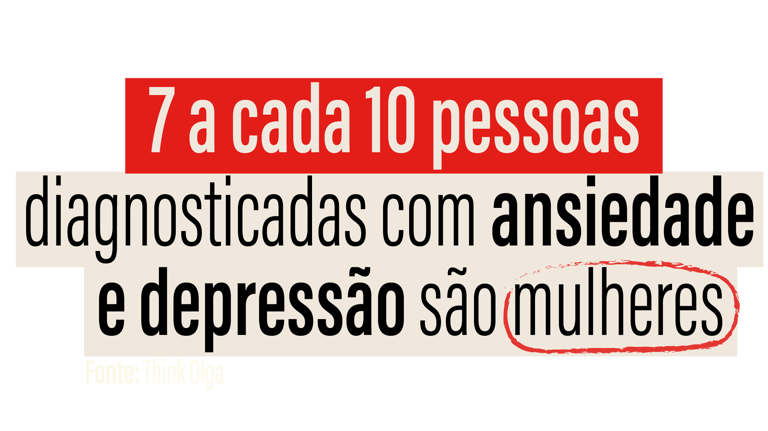 imagem da notícia "7 a cada 10 pessoas diagnosticadas com depressão são mulheres"