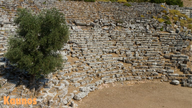 a theatre in Kaunos ancient city