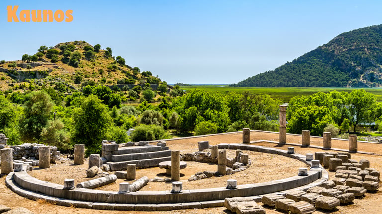 temple in Kaunos ancient city