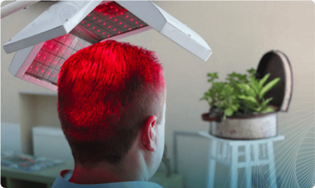 LLLT laser and scalp therapies to combat hair loss