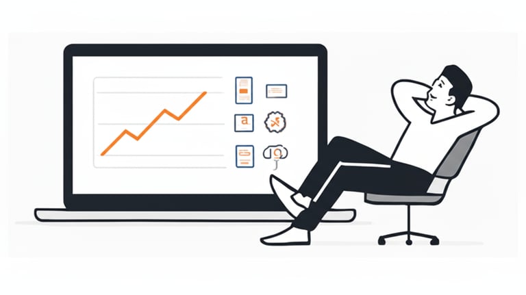 man enjoying passive income