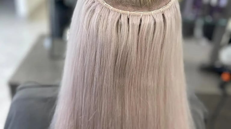 Hair lab UK training course for FEMAILE HAIR EXTENSIONS