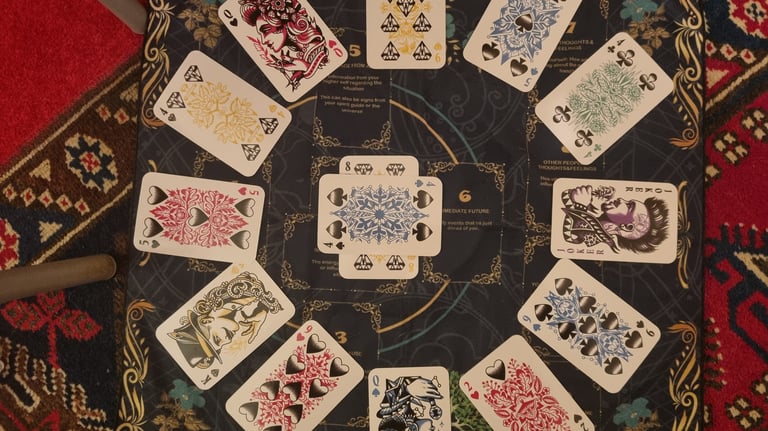 12 month reading with playing cards