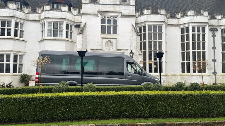 Minibus in Stonehenge