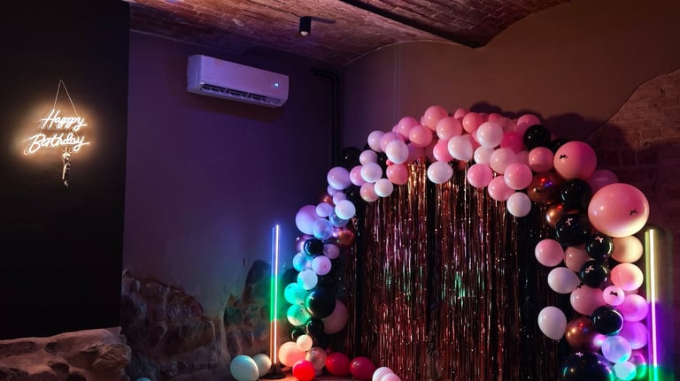 ścianka dekoracyjna w lokalu garbary 1 na 18 urodziny