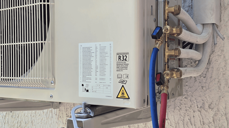 Prise des pressions sur climatiseur bisplits