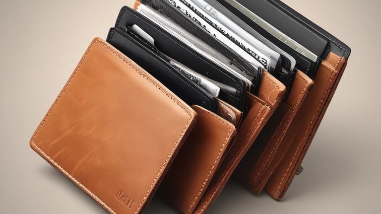  men's leather wallets