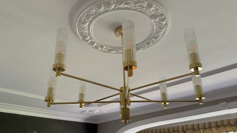 Brass Lounge Chandelier