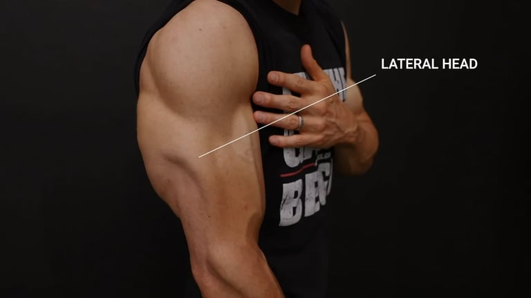 a man with a large arm and a large arm