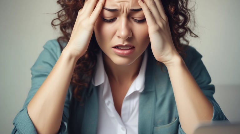 A person relaxing after receiving support.