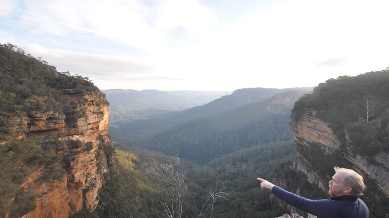 Wentworth waterfalls, near Katoomba, Blue Mountains, Australia