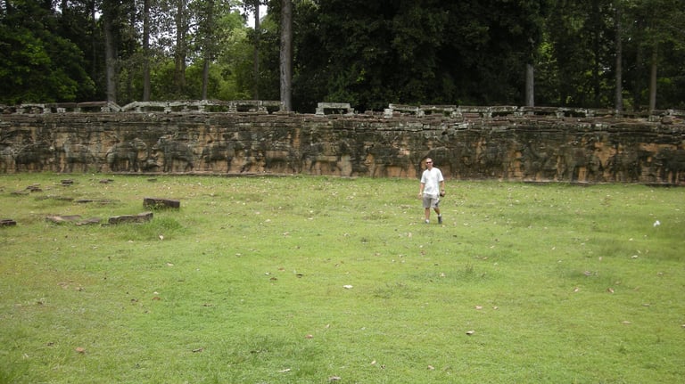 Nick Billington at Angkor Wat, Siem Reap, Cambodia