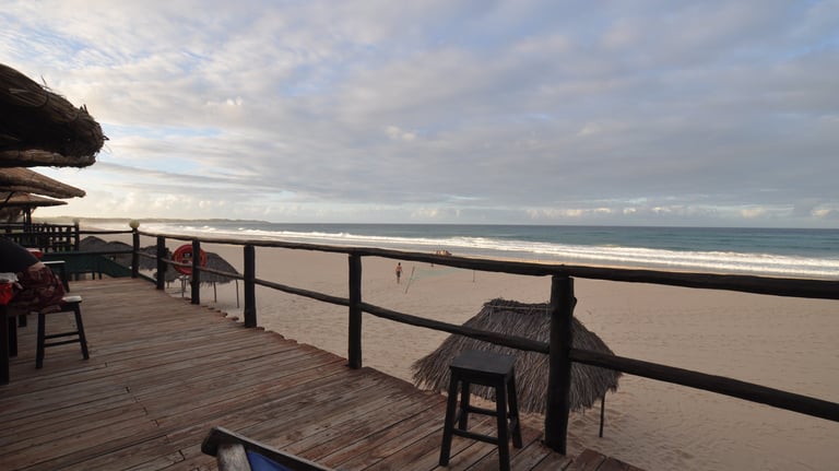 Fatima's beach bar and restaurant, Tofo beach, Praia do Tofo, Mozambique