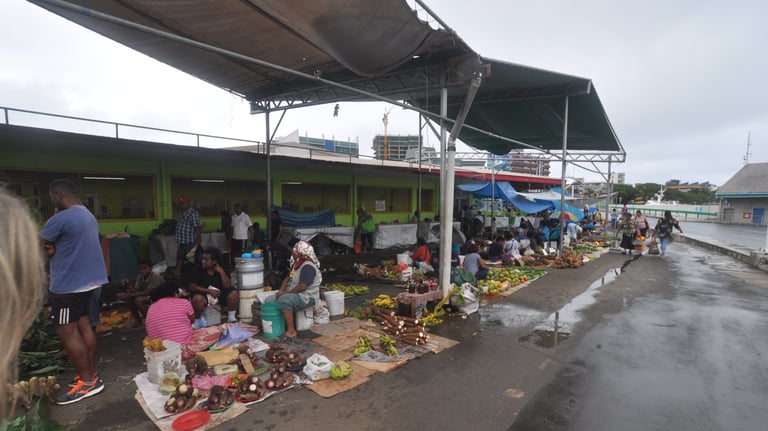 suva veg market, fiji