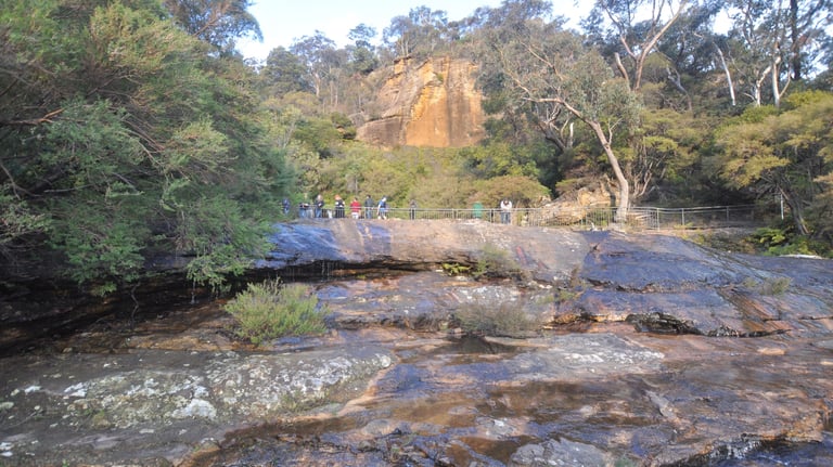 Wentworth waterfalls, near Katoomba, Blue Mountains, Australia