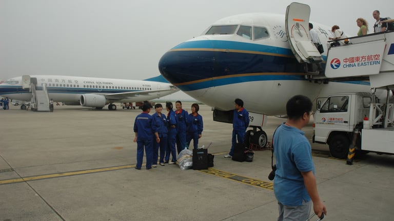 china eastern airlines flight from shanghai to Guilin, China