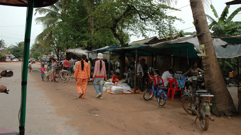 village near the Temples of Angkor, Siem Reap, Cambodia