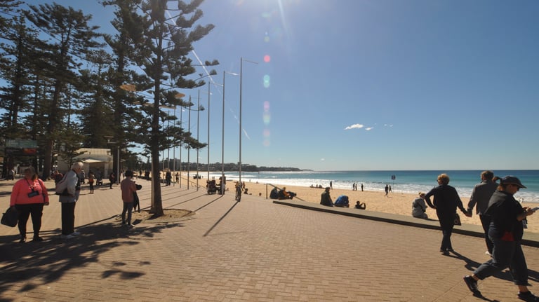 Manly beach front, Sydney, Australia