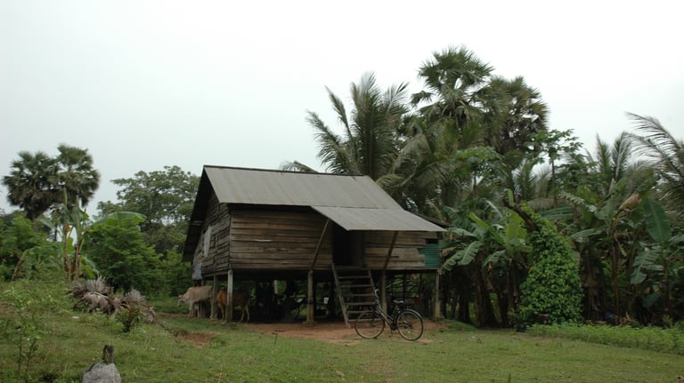 Village near the Temples of Angkor, Siem Reap, Cambodia