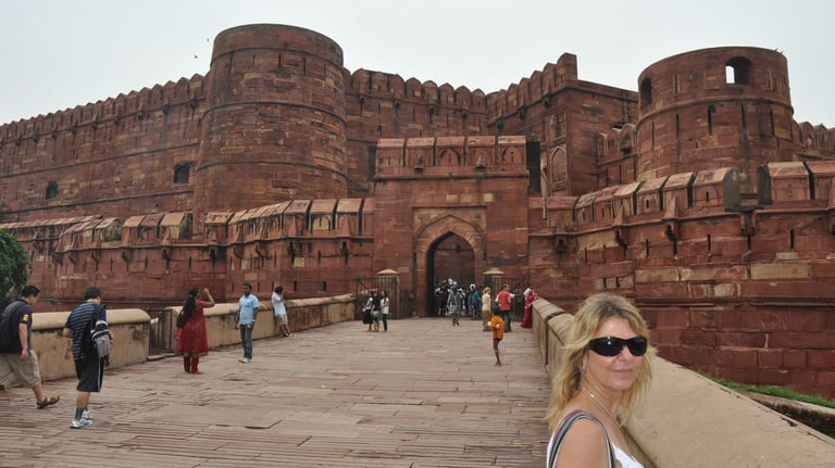Agra fort, the red fort, Agra, Uttar Pradesh, India