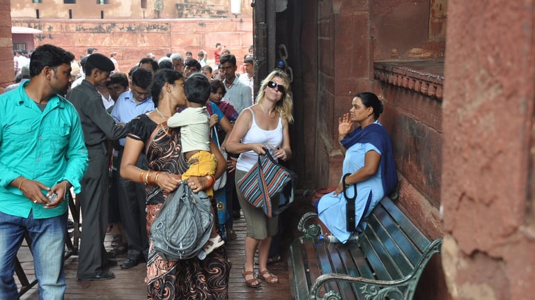 Agra fort, the red fort, Agra, Uttar Pradesh, India