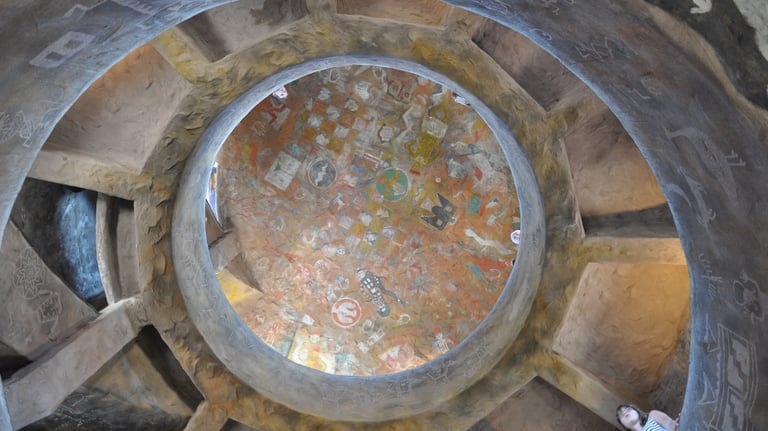 inside the desert view watchtower, grand Canyon