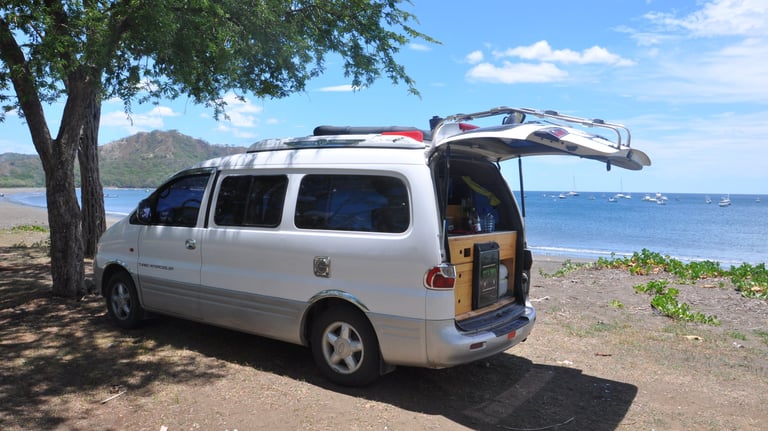 Beach park up at playa del Cocos, Guancastle, Cosrta Rica