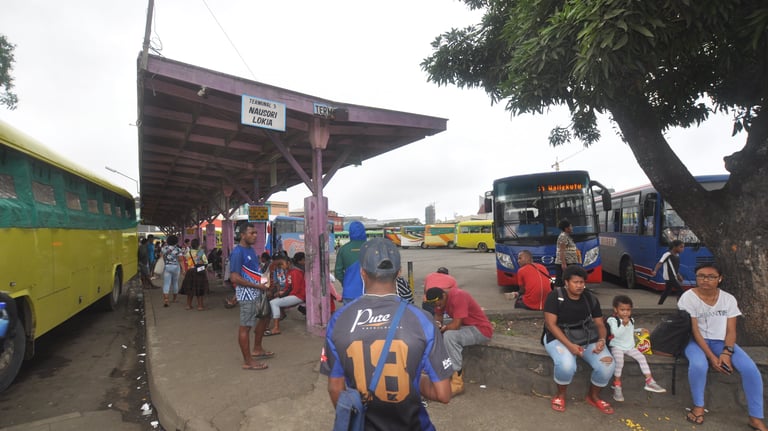 suva bus station and market, fiji