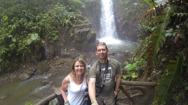 Waterfalls at the La Paz Waterfall Garden and Nature Park, Costa Rica