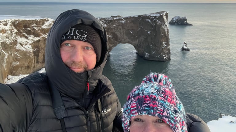 sea arch at Dyrholaey, Iceland